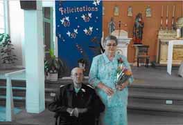 Fêtant leurs 50 ans de mariage, Monsieur Donat Fortin et Madame Réjeanne Godbout. 